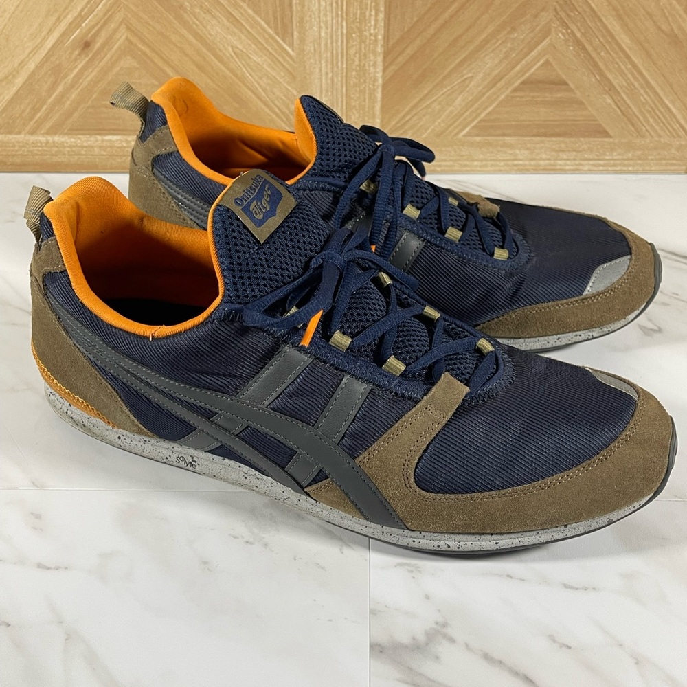 Asics Onitsuka Tiger Ult-Racer Men's Size 13 Running Shoes Estate Blue Gray